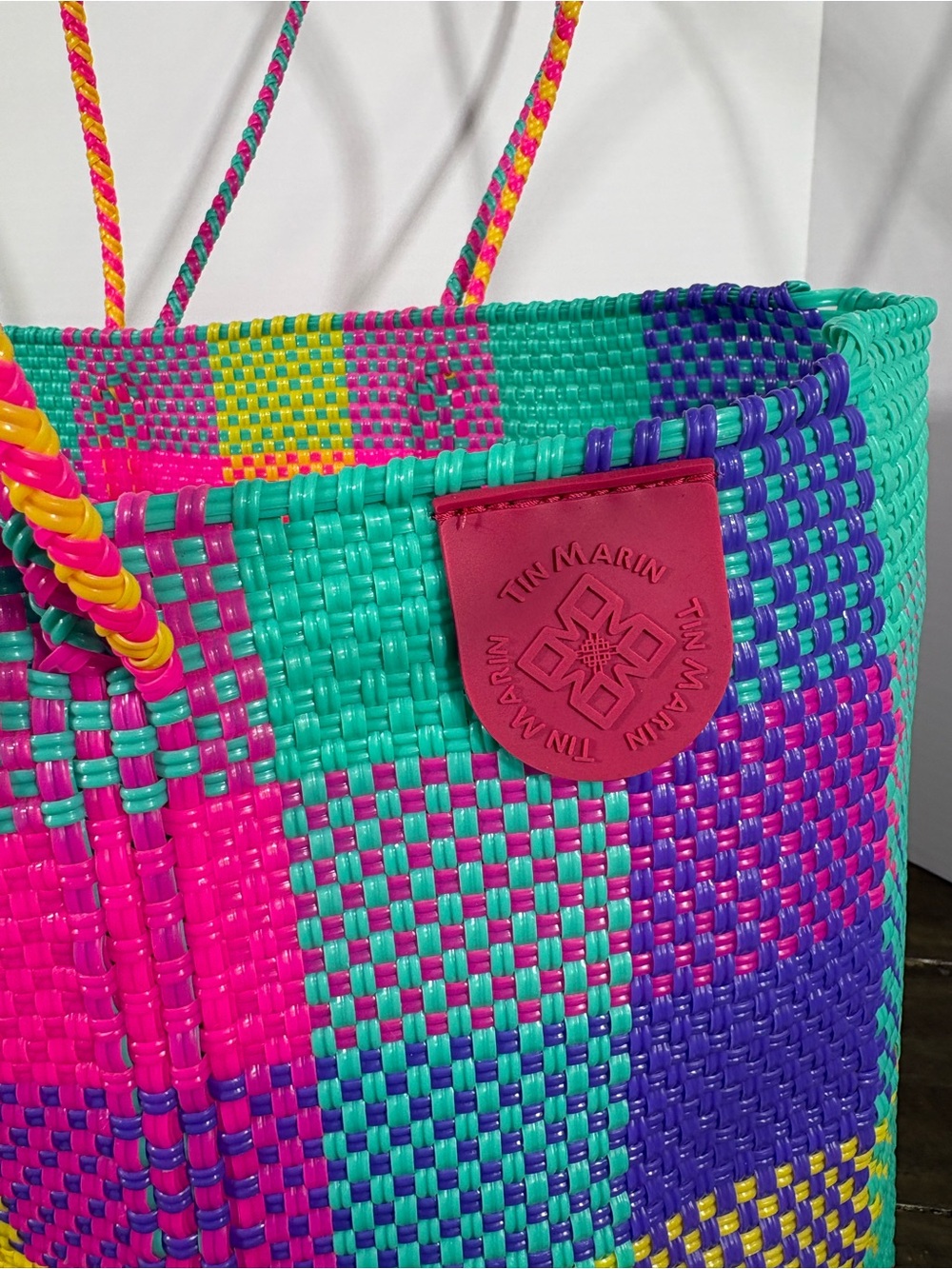 NEW Tin Marin Fiesta Woven Super Tote - Picture 6 of 7